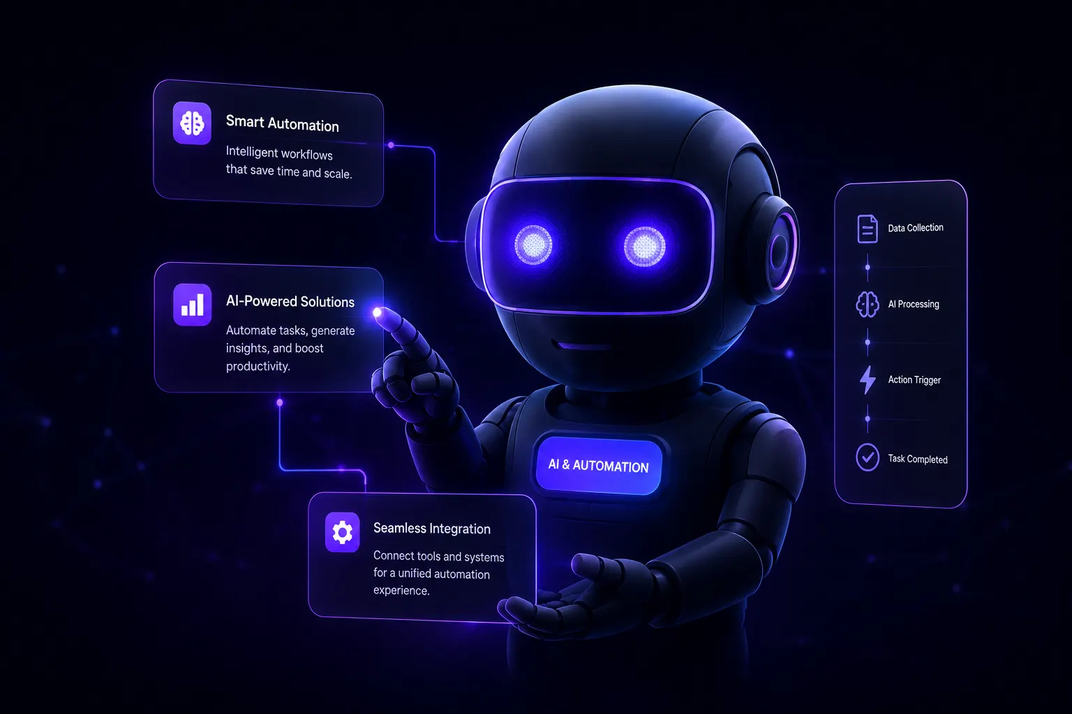 AI and automation illustration