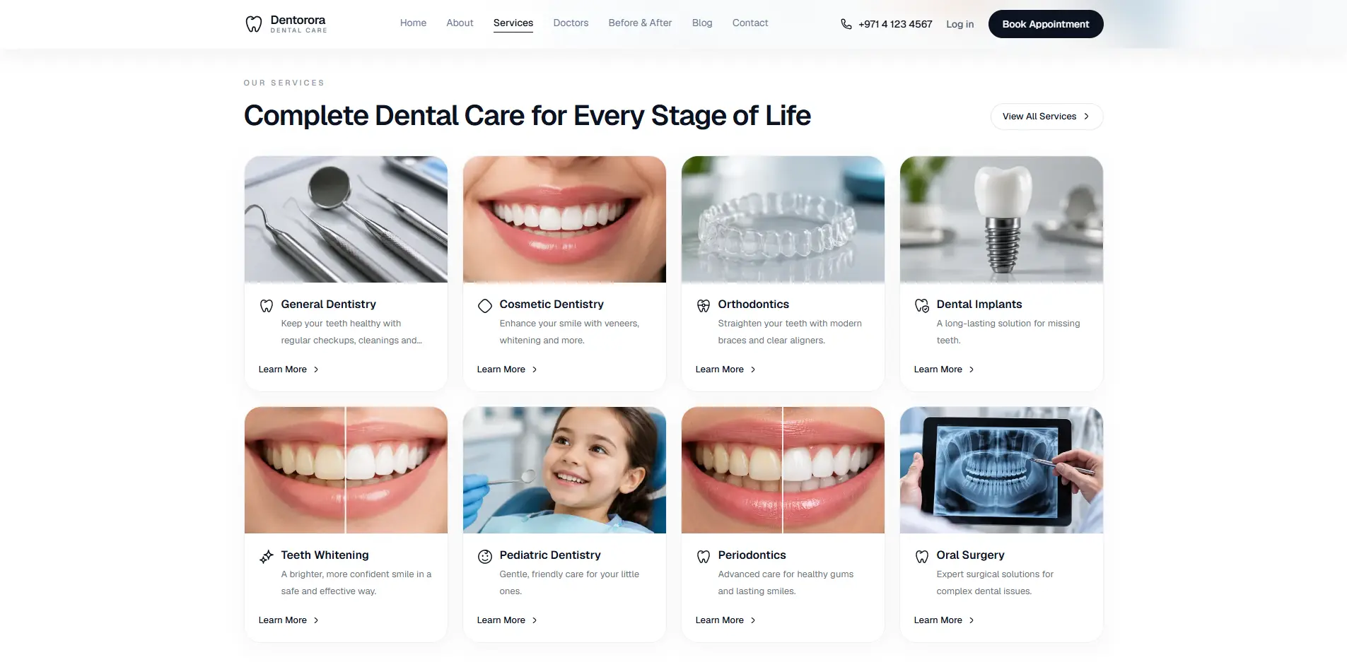 Services screenshot