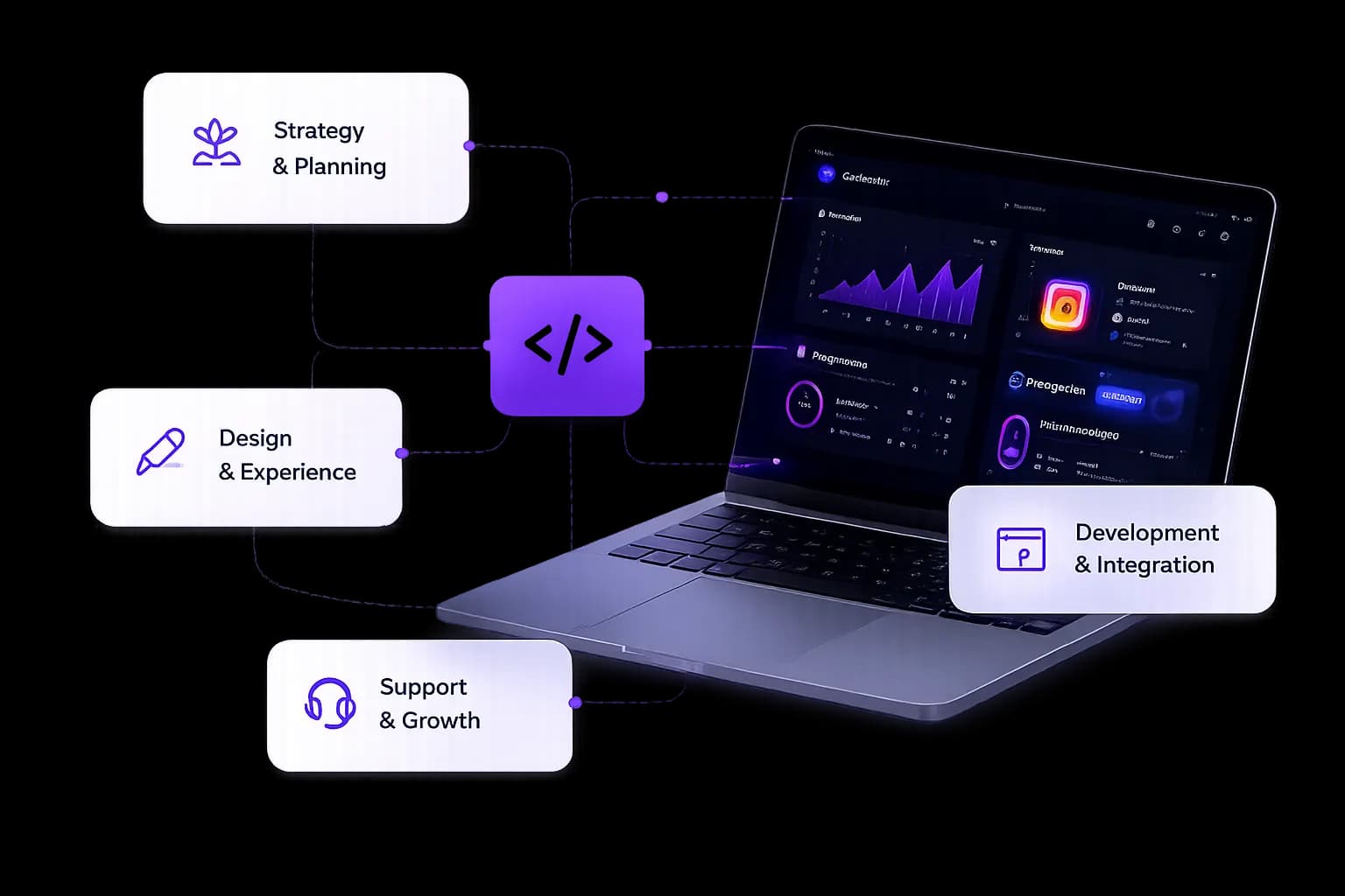 Collaboration and support illustration